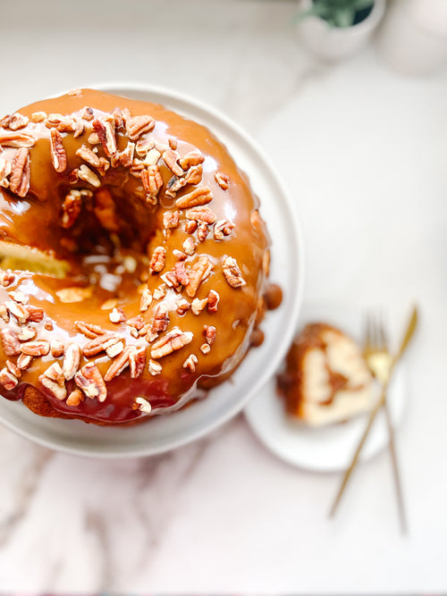 Caramel Drizzle Pound Cake